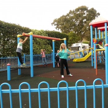 We put on an Easter Egg Hunt for all the kids staying in the park during Easter!